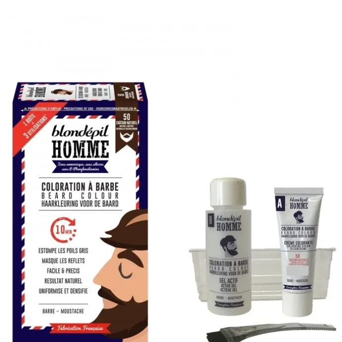 Blondépil Homme Coloration à Barbe
