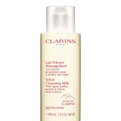 CLARINSLait Velours Démaquillant                 Aux Extraits de Gentiane Jaune & Mélisse des Alpes
