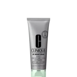 CLINIQUEAll About Clean                Gommage + Masque Au Charbon 2-en-1