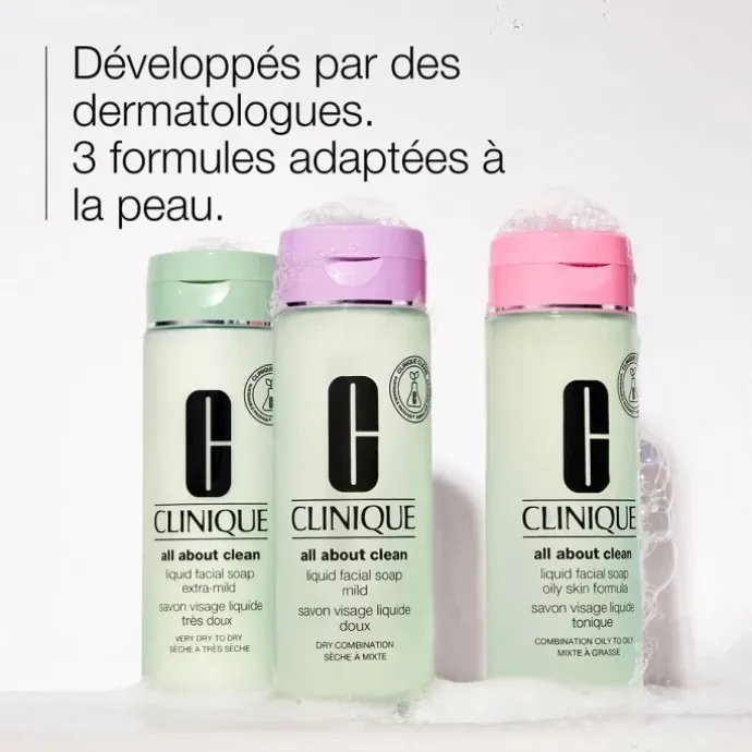 CLINIQUEAll About Clean™ Savon Visage Liquide Très-Doux - Peaux sèches à très sèches