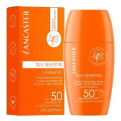 LANCASTERSun Sensitive                Fluide Teinté & Matifiant SPF50