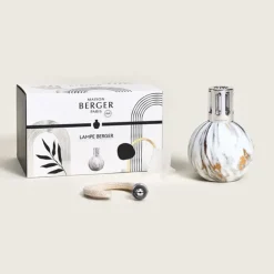 Maison Berger Paris                Lampe Marbrure Blanche