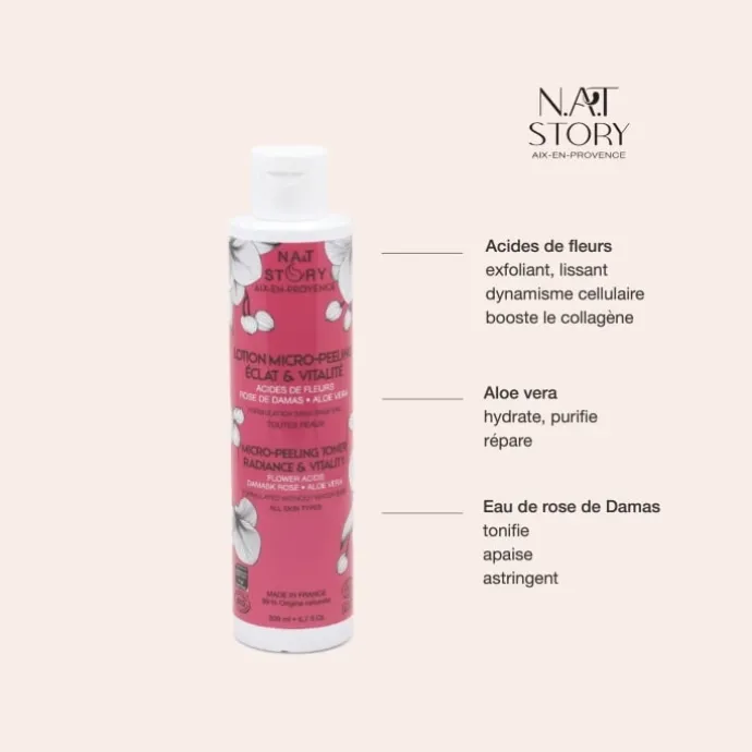 N.A.T Story Lotion Micro-Peeling Éclat & Vitalité