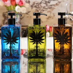 Ortigia SiciliaAmbra Nera                Savon Liquide - Flacon en Verre Rechargeable