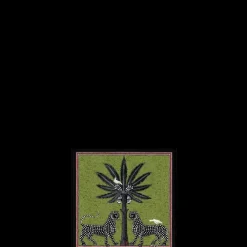 Ortigia SiciliaOrtigia                Plateau Carré Vert en Laque