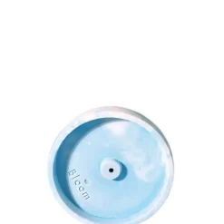Porte Encens Bloom                Bleu Marbré en Béton
