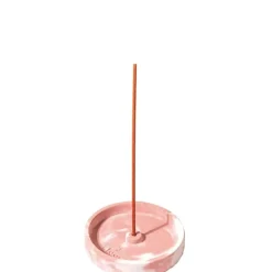 Porte Encens Bloom                Rose Marbré en Beton