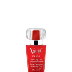 PupaVamp! Base et Top Coat Transparent et Parfumé                Base et Top Coat transparent et parfumé, fragrance rouge