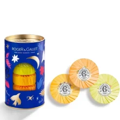 Roger&GalletCoffret 3 Savons Bienfaisants 100g                Néroli - Bois d'Orange - Fleur d'Osmanthus