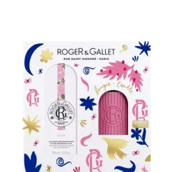 Roger&GalletRose                Coffret Eau Parfumée Bienfaisante - Bougie Parfumée