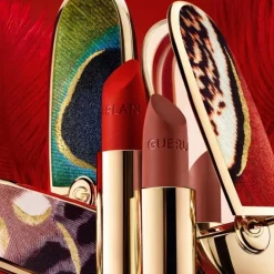 Rouge G de Guerlain Majestic Feathers                L’Écrin Bijou Double Miroir - Peacock