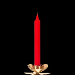 TrudonBougeoir Fleur                Chandelier en Métal Doré